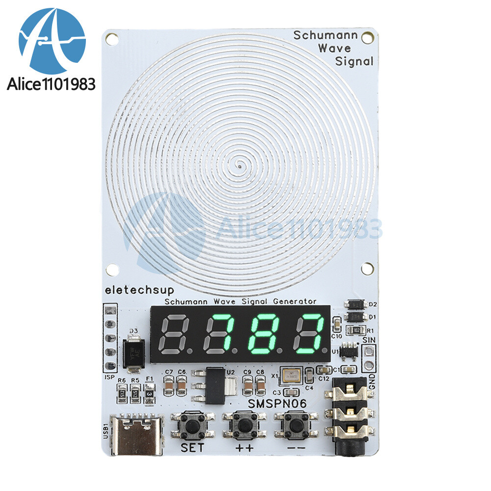 Adjustable 0.01Hz~9999Hz Frequency Schumann Wave Generator 4Bit Digital Display