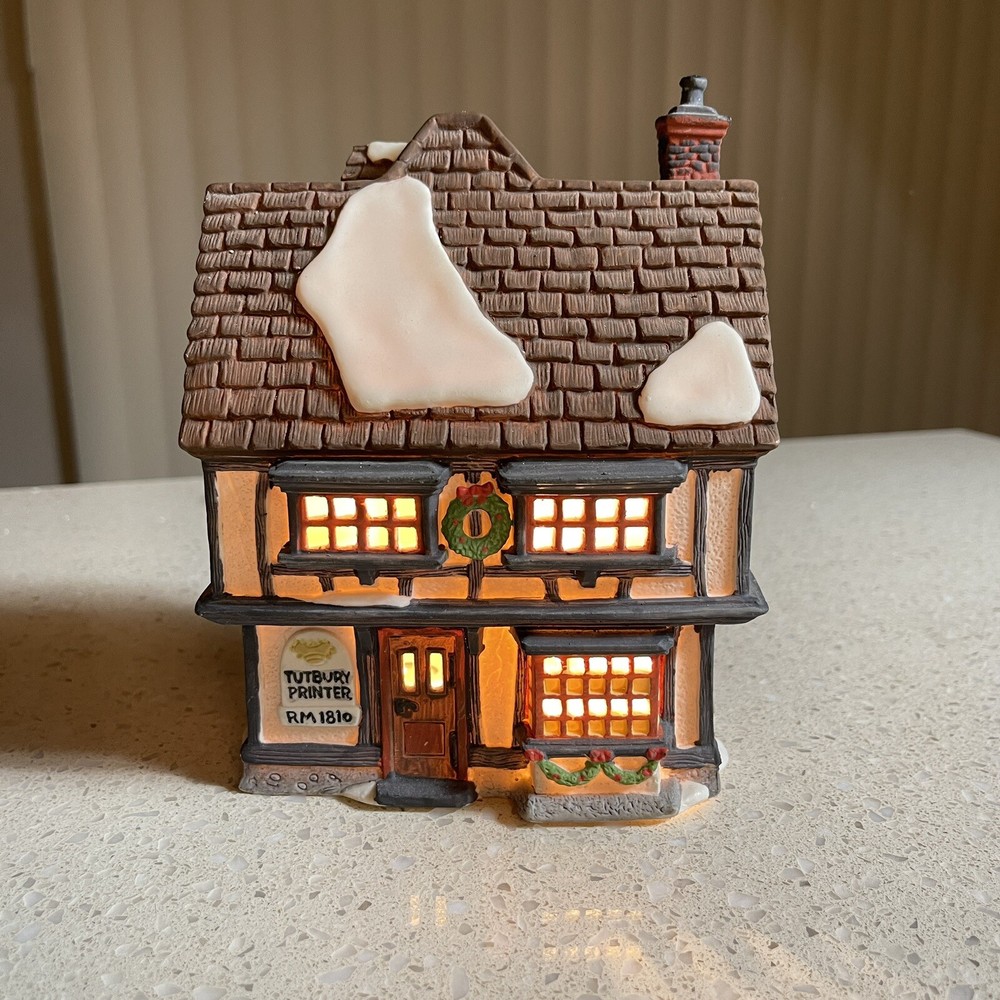 Dept 56 Dickens Village ~ Tutbury Printer ~ Includes Foam - Missing Box 55689