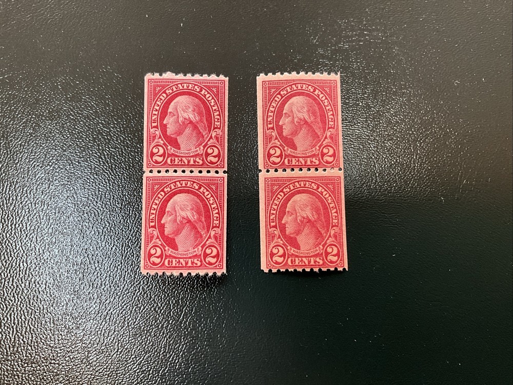 U.S. Scott #606 Coil Pair Mint NH