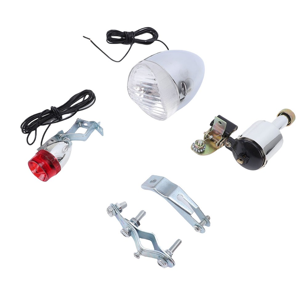 Low Power Consumption Bicycle Lighting Kit Generator Headlight Tail Light Set