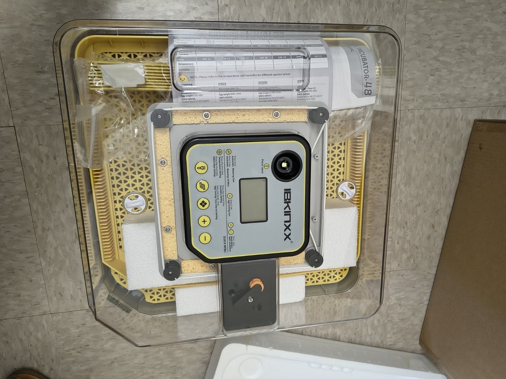 IBKINXX Incubator 48 Digital Bird Egg Incubator with Control Panel