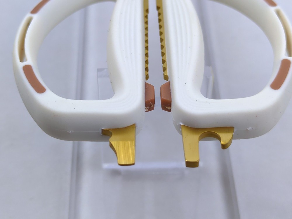 Multi-Function KITCHEN SCISSORS/SHEARS, Heavy Duty, JUMBO Size, WHITE & GOLD