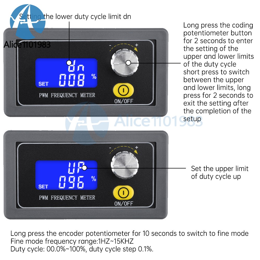 Signal Generator Module Adjustable PWM Pulse Frequency Duty Cycle Square Wave