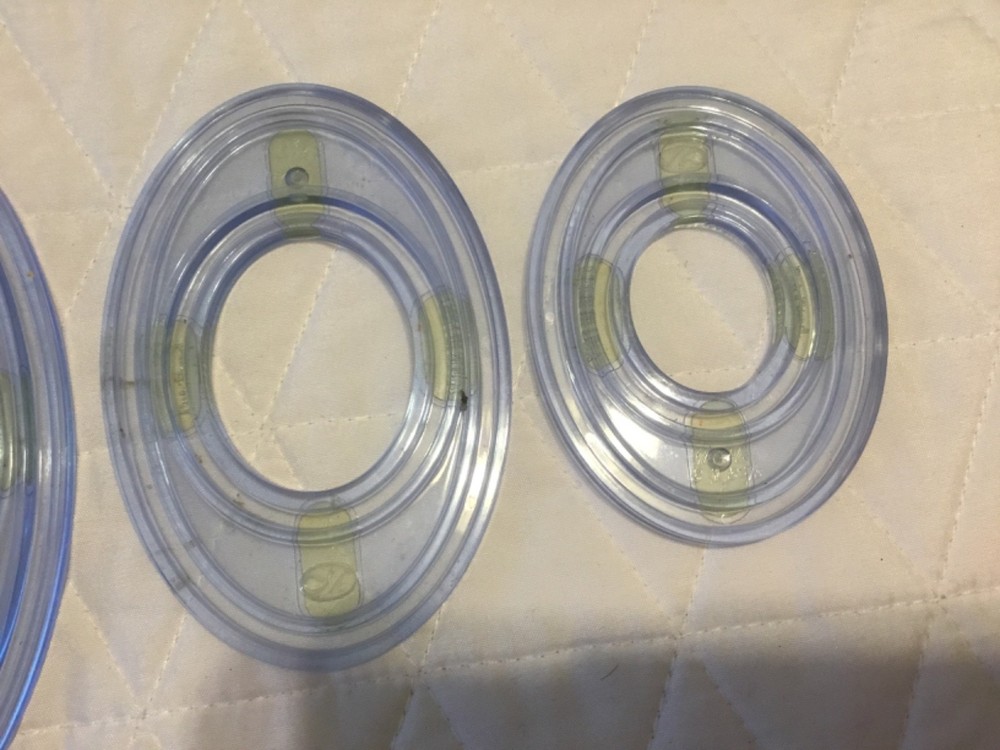 3 Plastic Oval Templates Creative Memories Scrapbook Cutting System Replacements