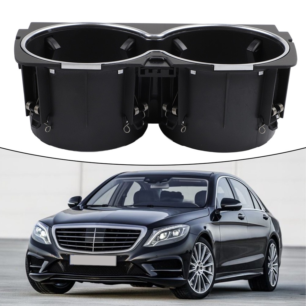 S-Class Cup Holder Center Console Insert Double Cup Design Non-slip Design