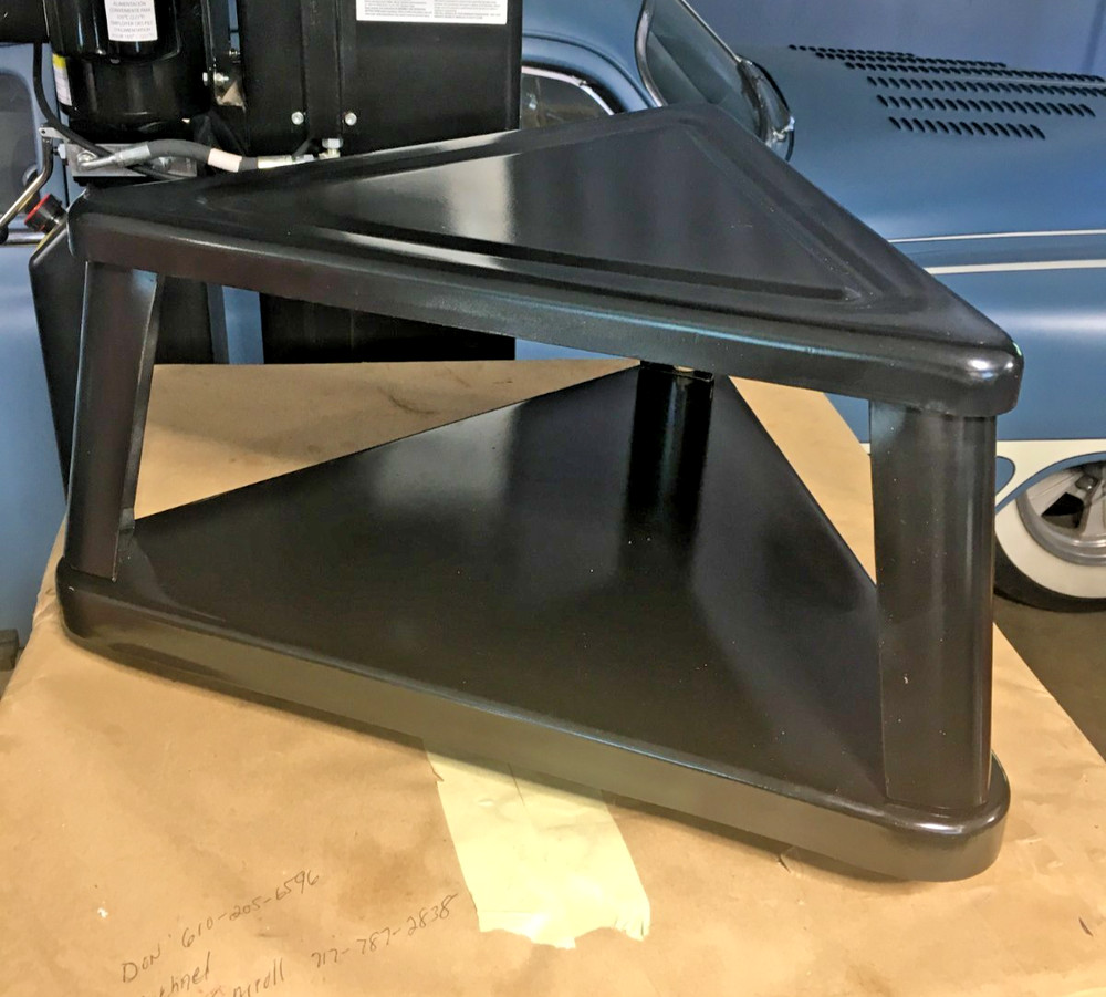 Mechanics Rolling Triangular Seat W/Shelf Vintage