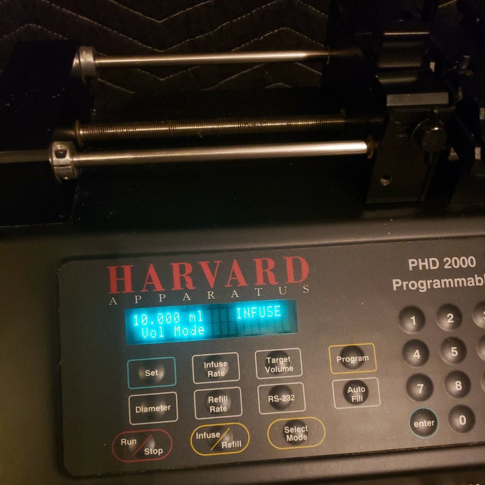 Harvard Apparatus 70-2002 Programmable Syringe Pump w/4X Microdialsys Rack...