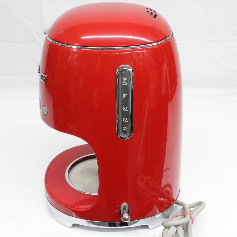 Smeg DCF02RDUS Drip Filter Coffee Machine, Red No coffee pot.