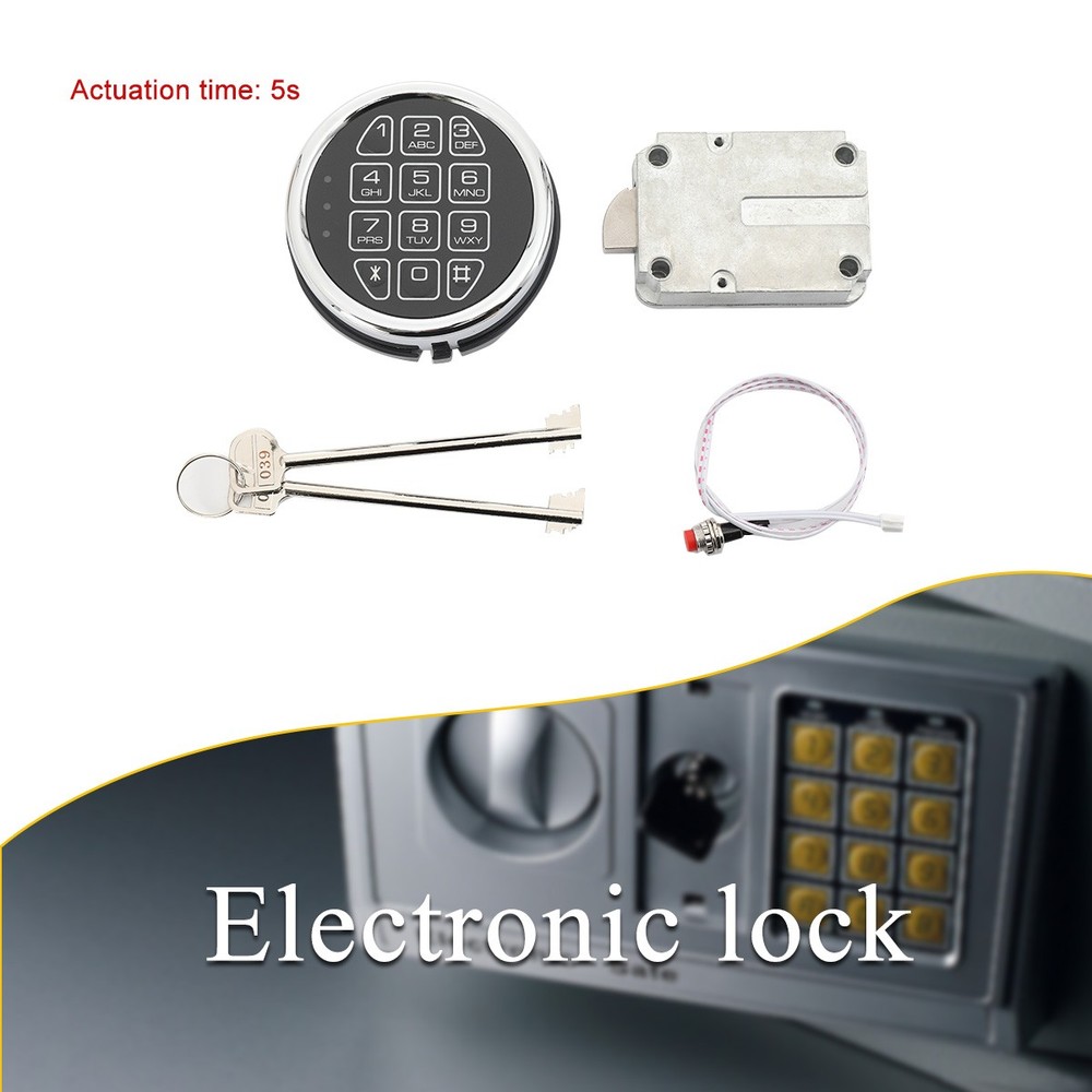 Safe Lock Electronic Digital Safe Lock Replacement Solenoid lock with 2* Keys