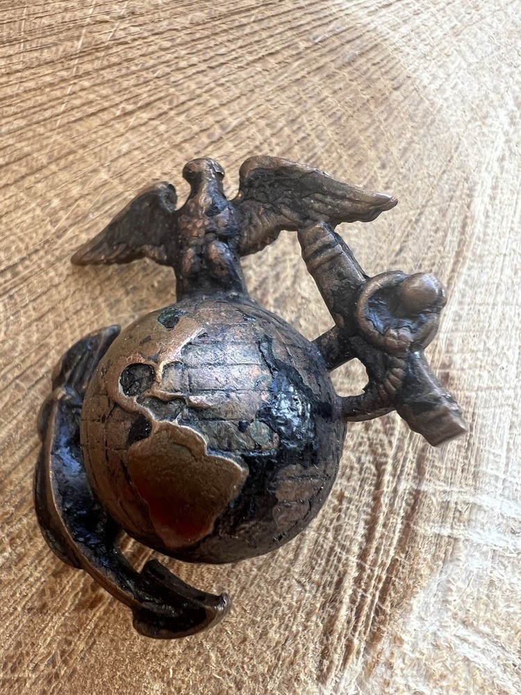 Pattern 1920 Service Enlisted Cap EGA Emblem USMC.