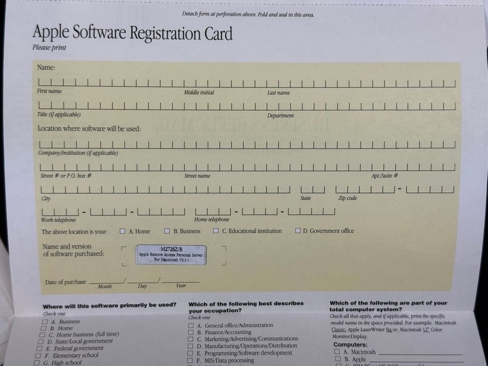 1993 Vintage Macintosh ~ Apple Remote Access Personal Server ~ NEVER USED
