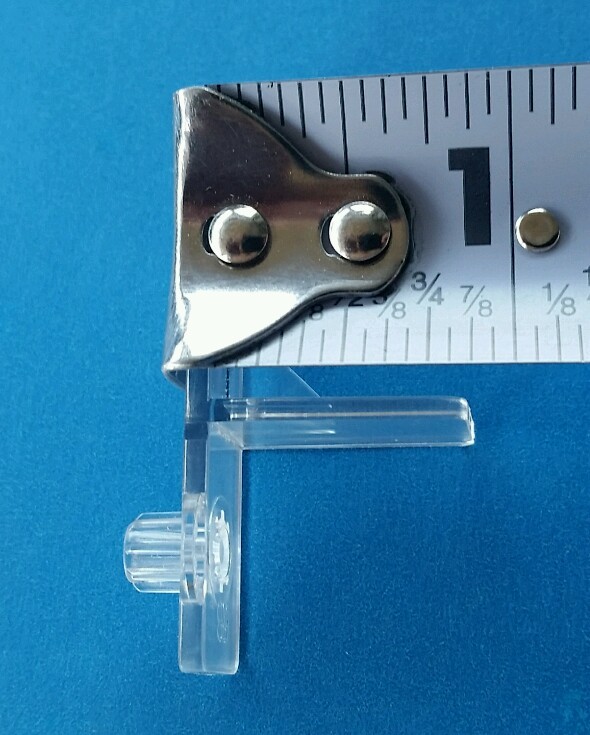 72 New Clear 1/4" Plastic Shelf Support clip