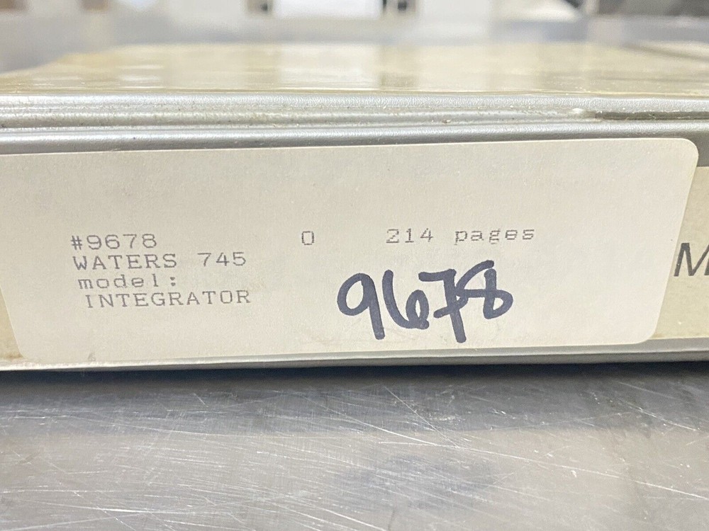 Waters 745 Integrator Data Module 745B- Users Guide / Instruction Book / Manuals