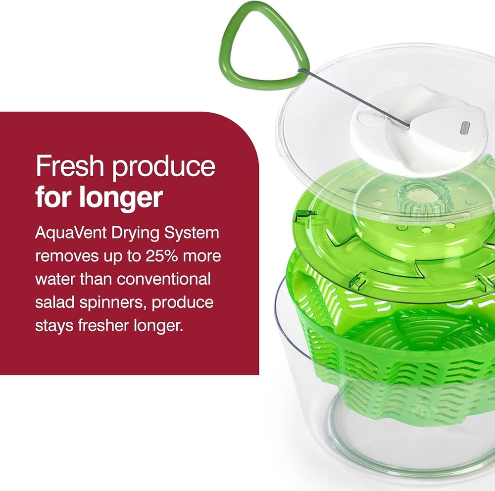 Large Salad Spinner - Salad Spinner with Pull Cord