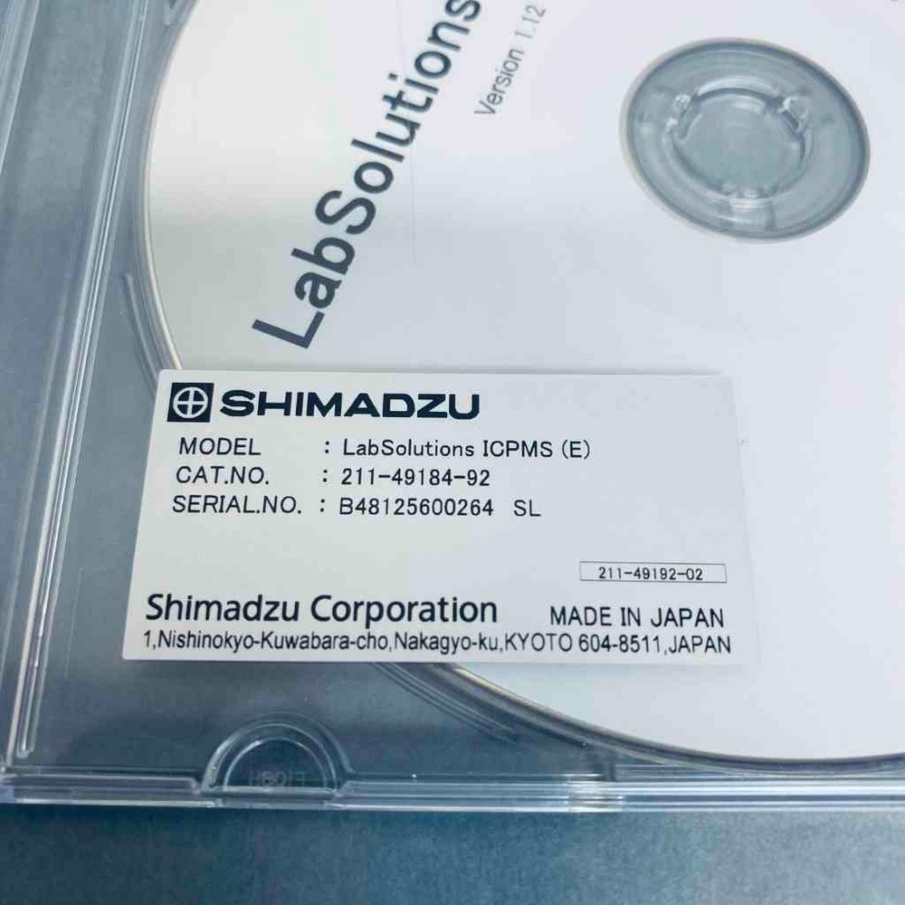 Shimadzu LabSolutions ICPMS(E) Software Package V 1.12
