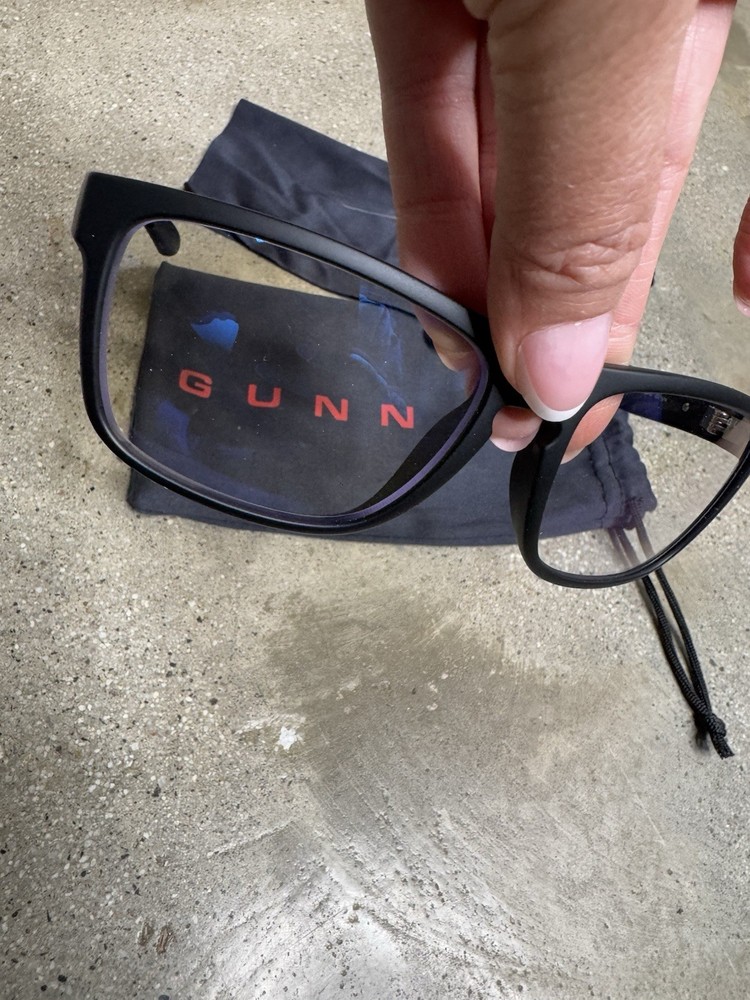 Gunnar Intercept Onyx Computer Screen Blue Light Reduction Glasses