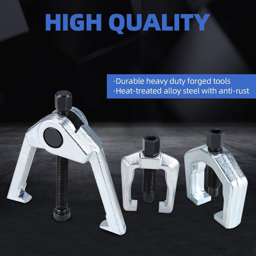 6 Pack Front End Service Tie Rod Tool Set Pitman Arm Puller Ball Joint Separator