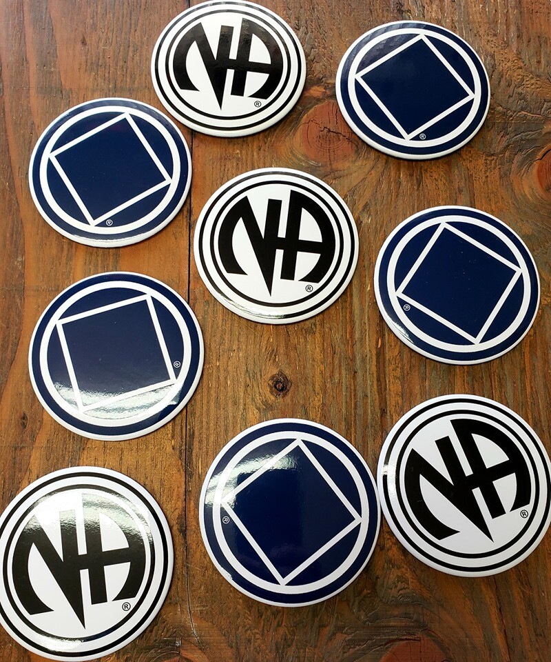 NARCOTICS ANONYMOUS RECOVERY TOKEN MAGNETS NA clean basic text just for today