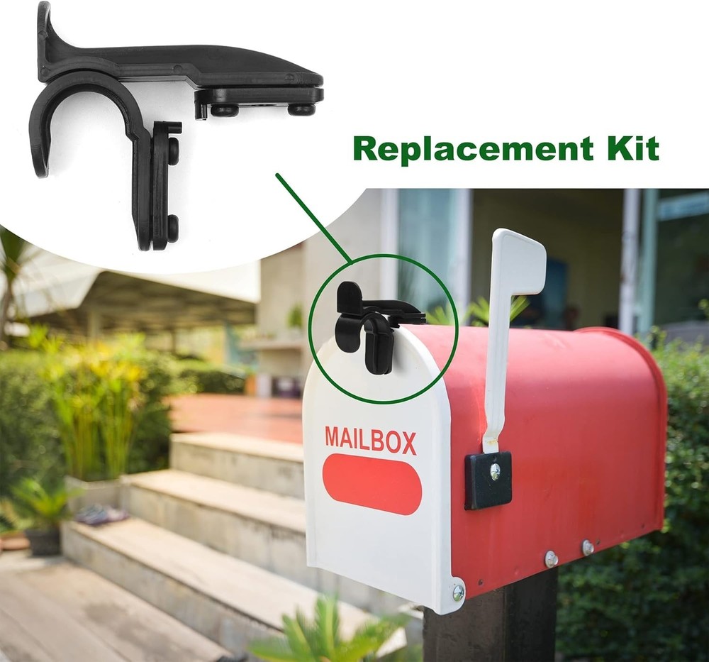 Mailbox Latch Replacement Kit - Durable Clip-On Set for Standard Mailboxes