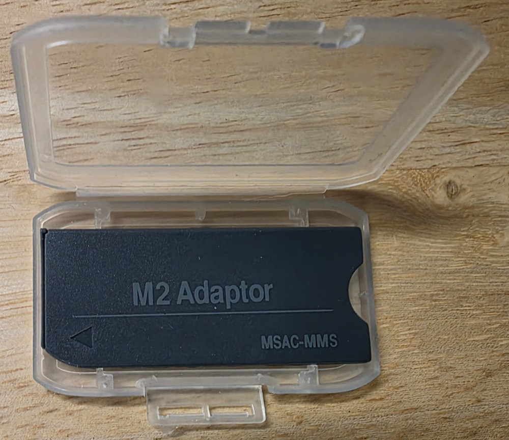 Sony M2 MSAC-MMS Card Adapter with case.
