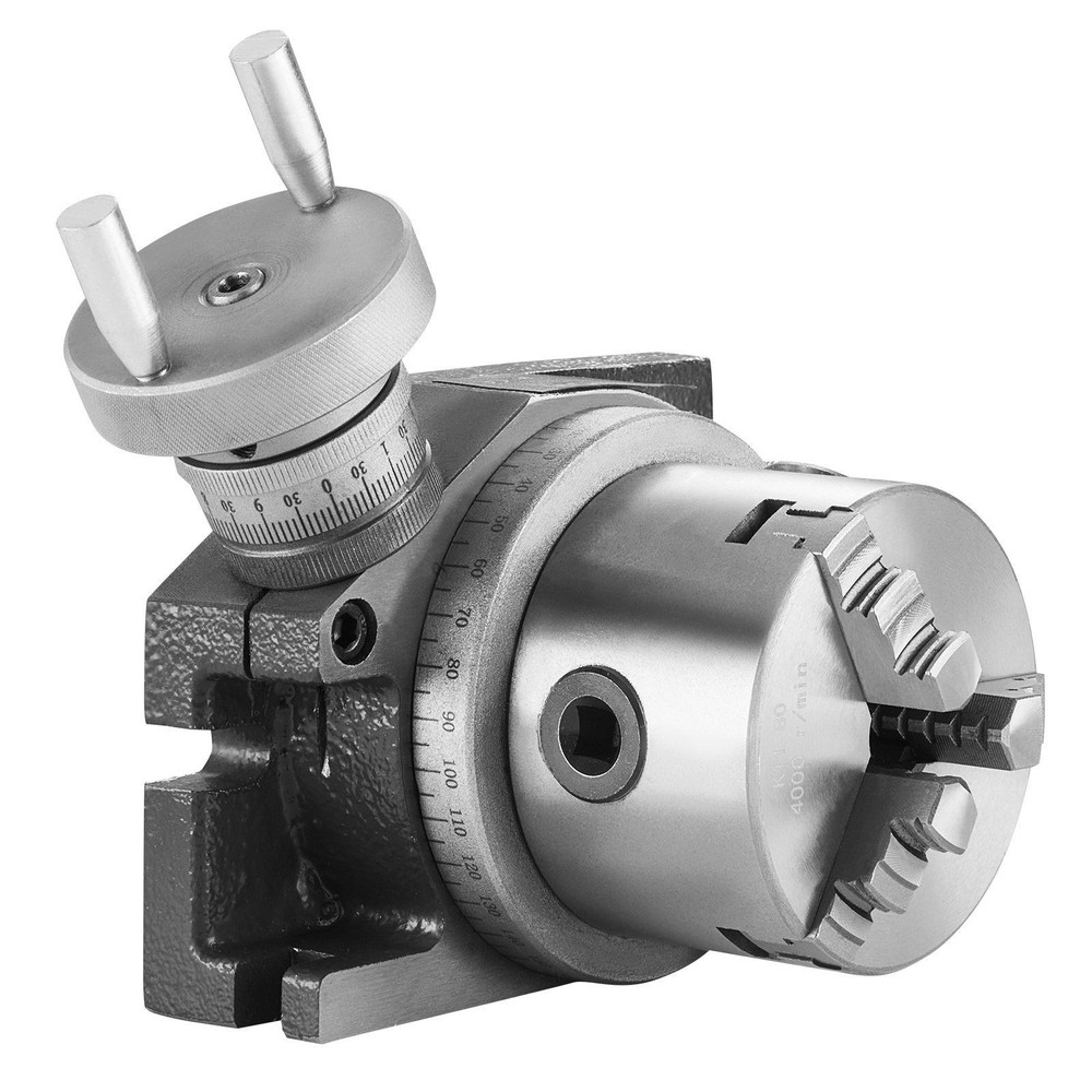 Horizontal Vertical 100mm 4in Rotary Table for Precision Milling Use