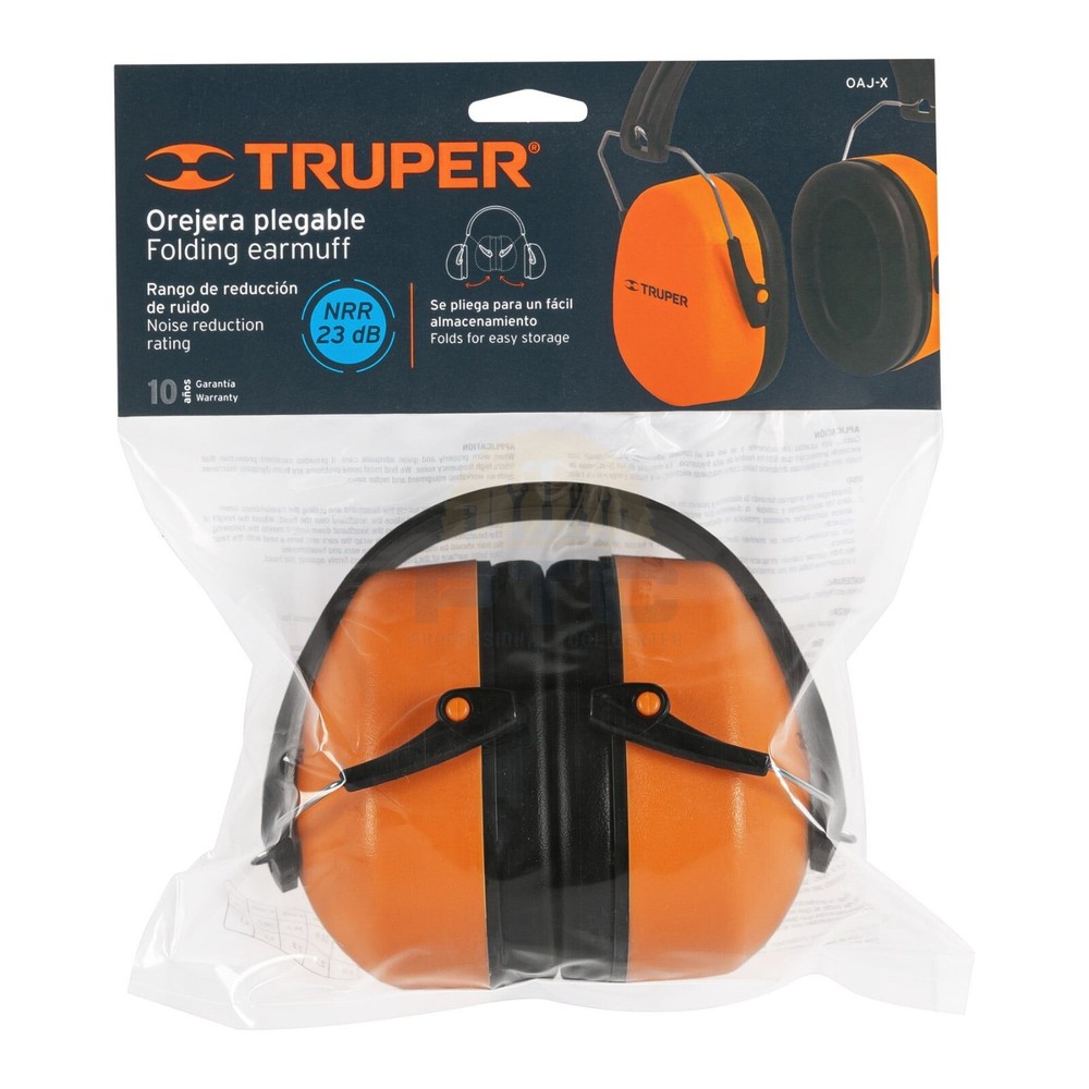 Truper OAJ-X Foldable, adjustable earmuff