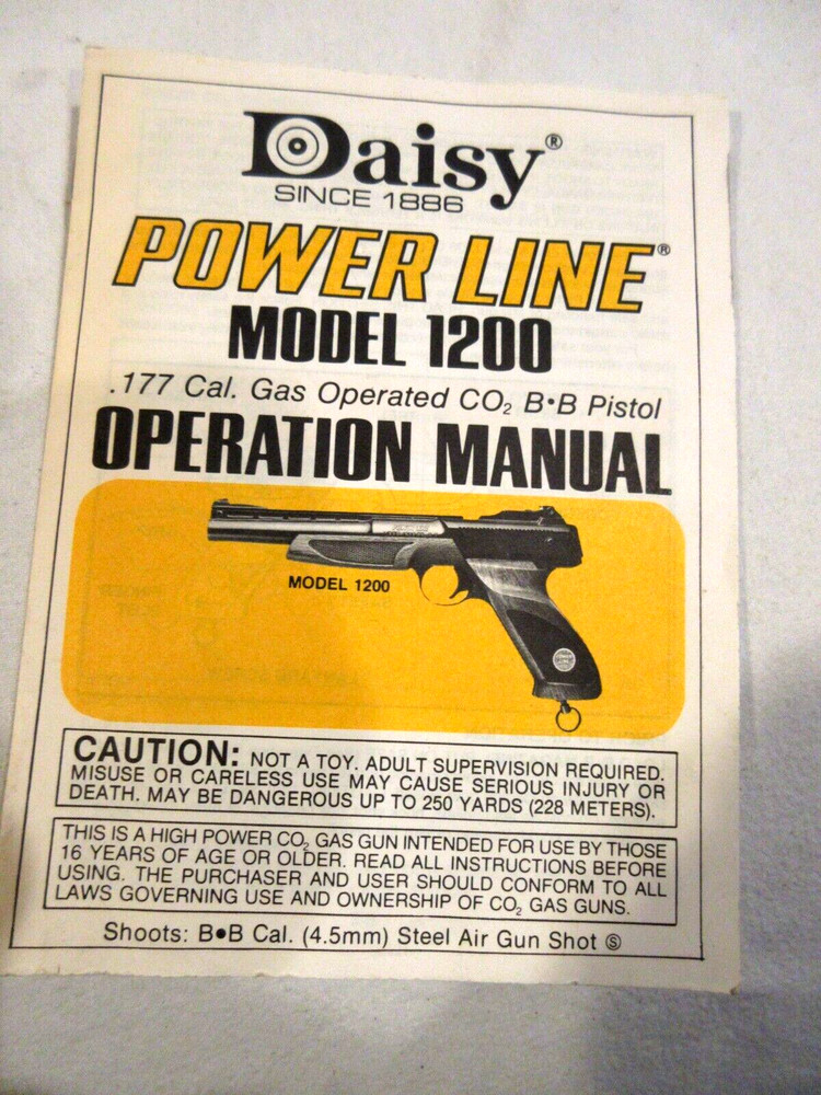 Daisy Power Line Model 1200 Operation Manual