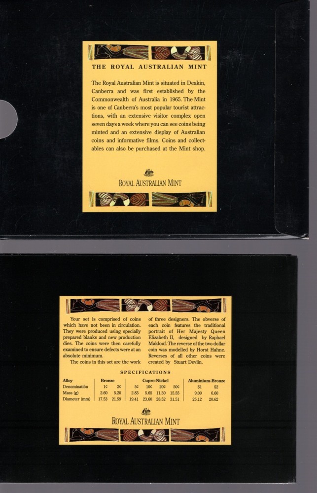 AUSTRALIA 1990 UNCIRCULATED MINT COIN SET KM#MS23