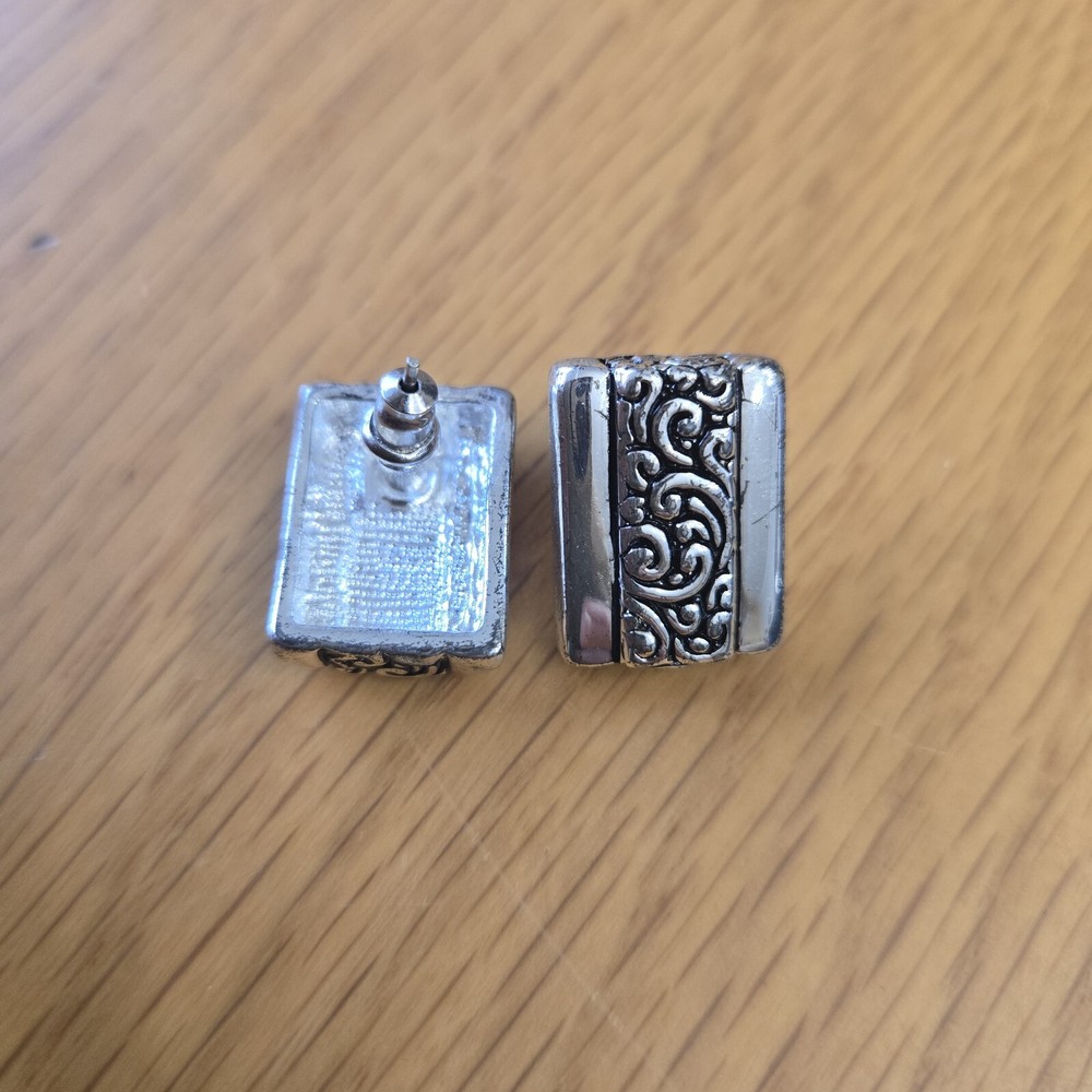 Native American Tribal Earrings Geometric Rectangle