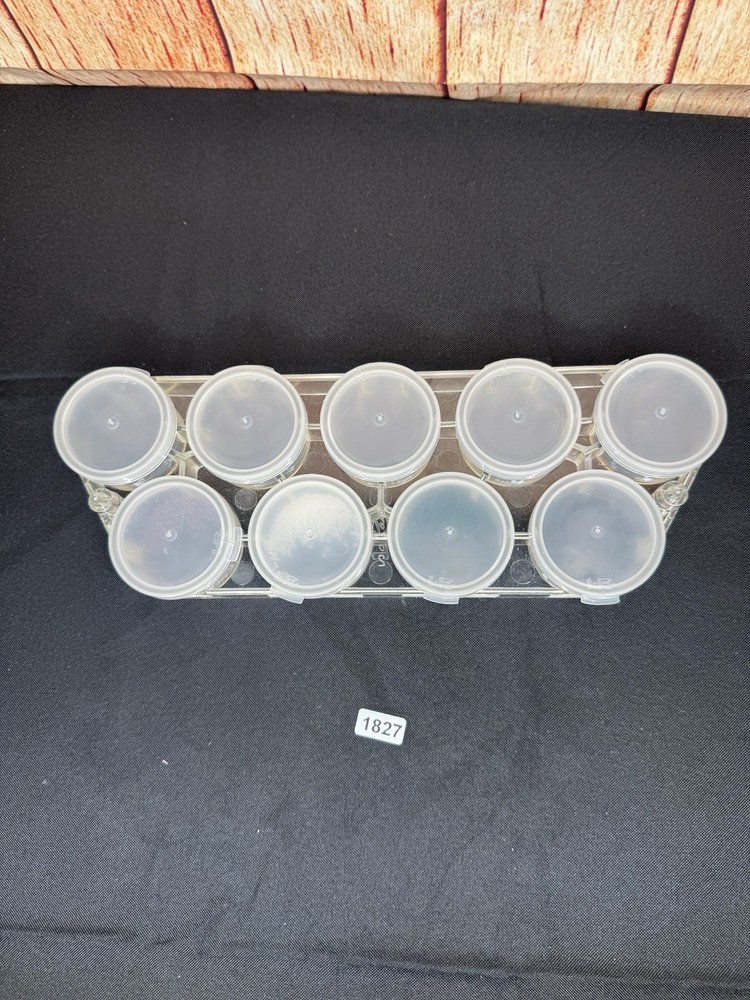 VTG Seed Bead Container W/ Some Glass Seed Beads