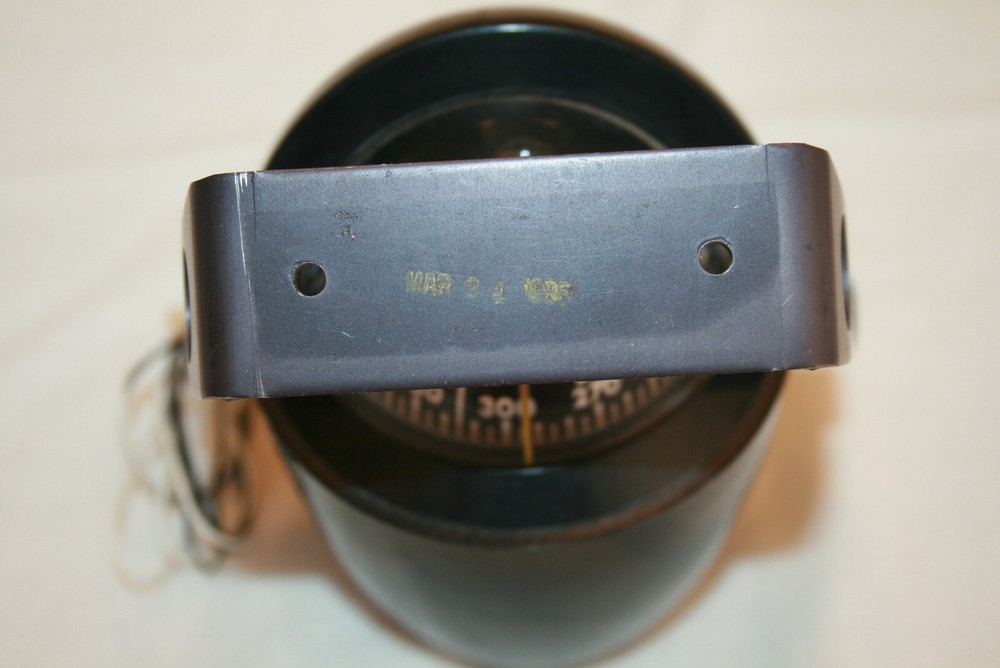 Vtg Airguide Illuminated Compass Shield Adjustable Mount W/Movable Sun EUC