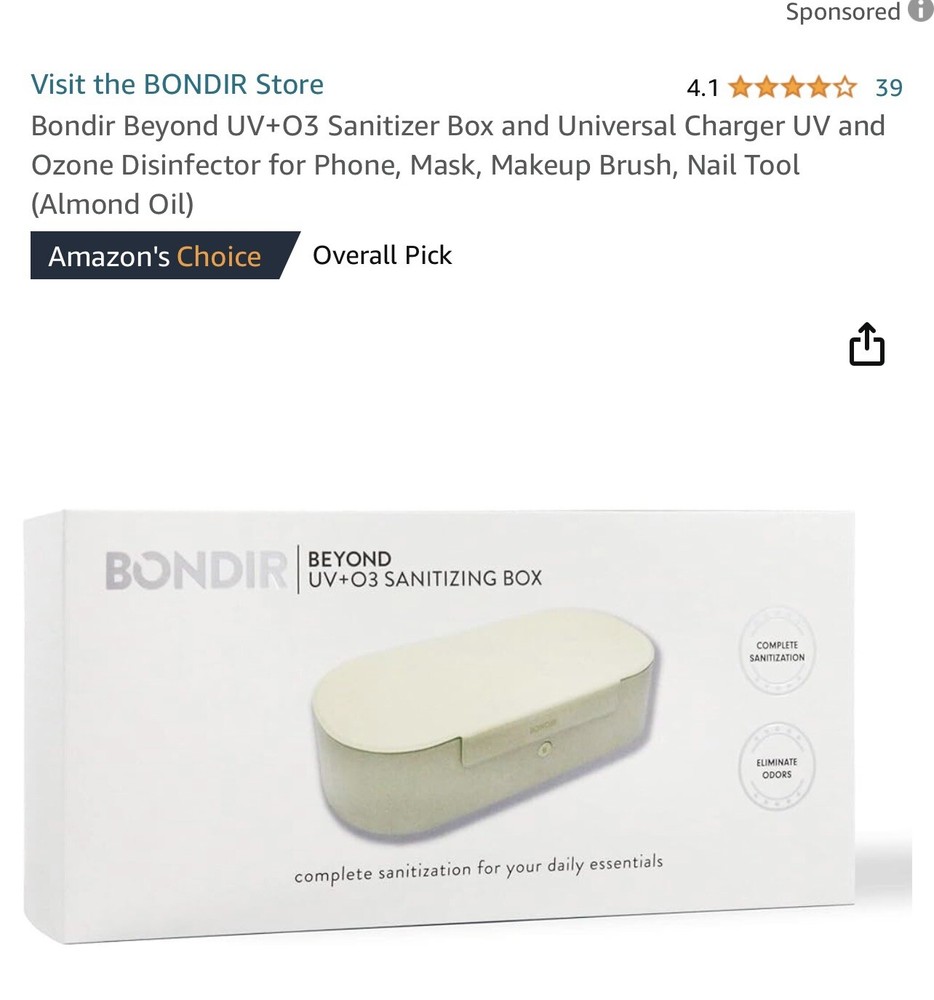 BONDIR UV + O3 Sanitizer / Sterilizer Box