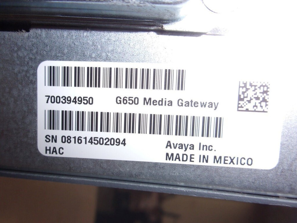 Avaya G650 Media Gateway Phone System Network Chassis SEE NOTES