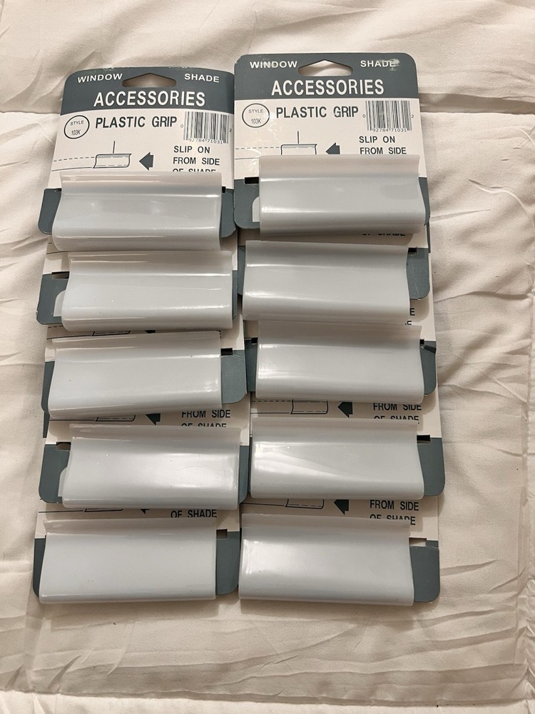 10 Pieces Shade Pulls for Roller Shades, Window Shade Pulls, White Roller Shade.