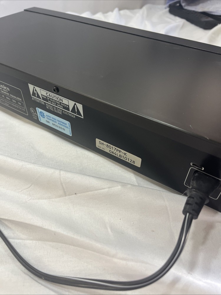 Technics SH-8017 Analog Stereo Graphic Equalizer w/ RCA Inputs Outputs Tested