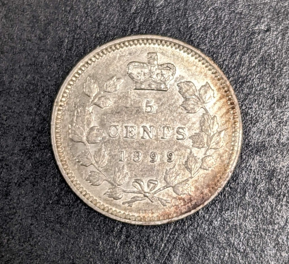 1899 Canada 5 Cent Silver Victoria