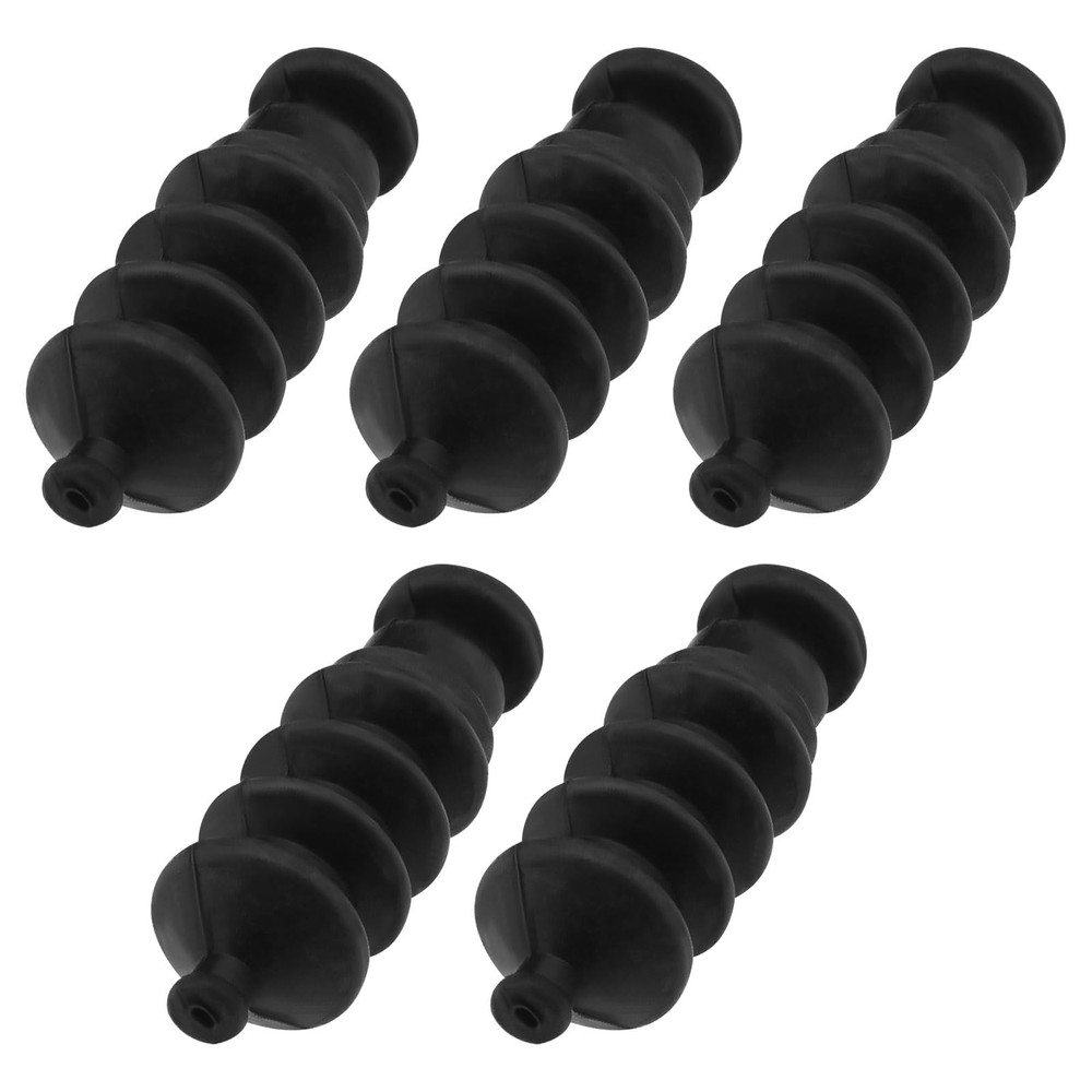 Create idea 5PCS Waterproof Push Rod Rubber Seal Bellow Protection Black