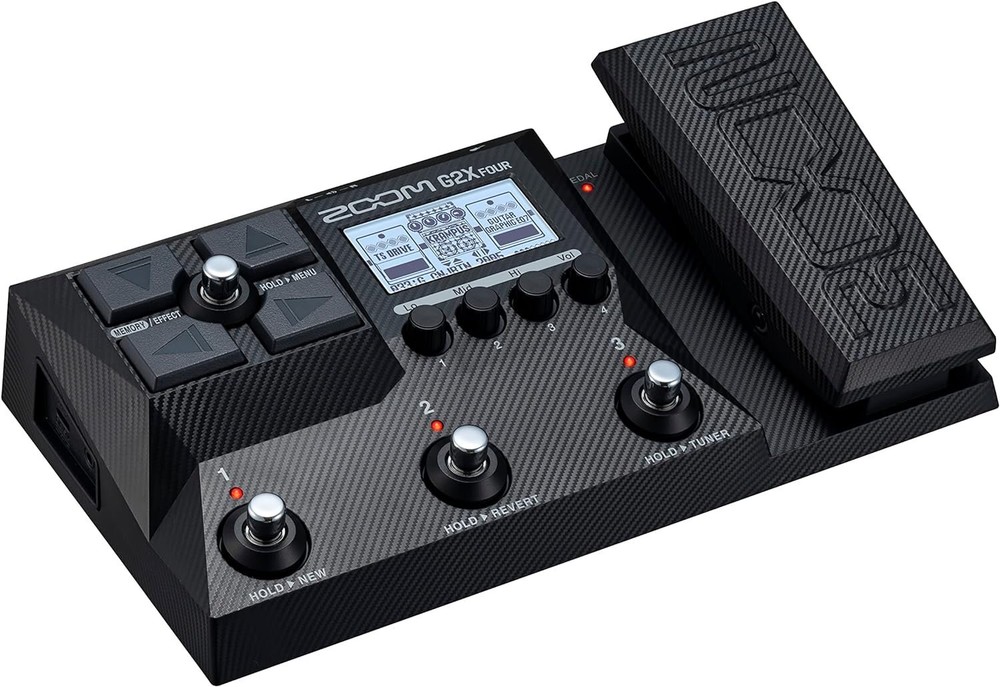 Zoom G2X Four Guitar Multi-Effects Processor with Expression Pedal,...
