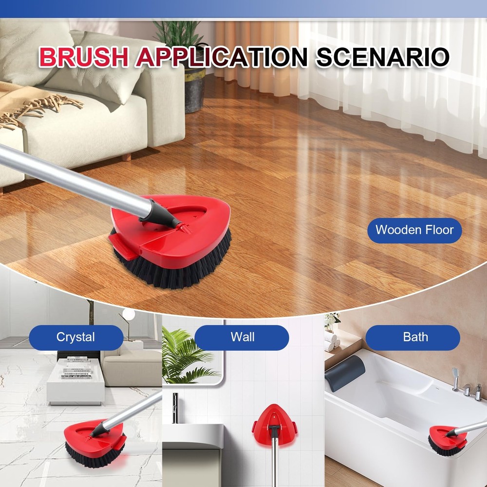Upgraded Scrub Brush Compatible with O-Cedar EasyWring 1 System 7 Pack Triangle