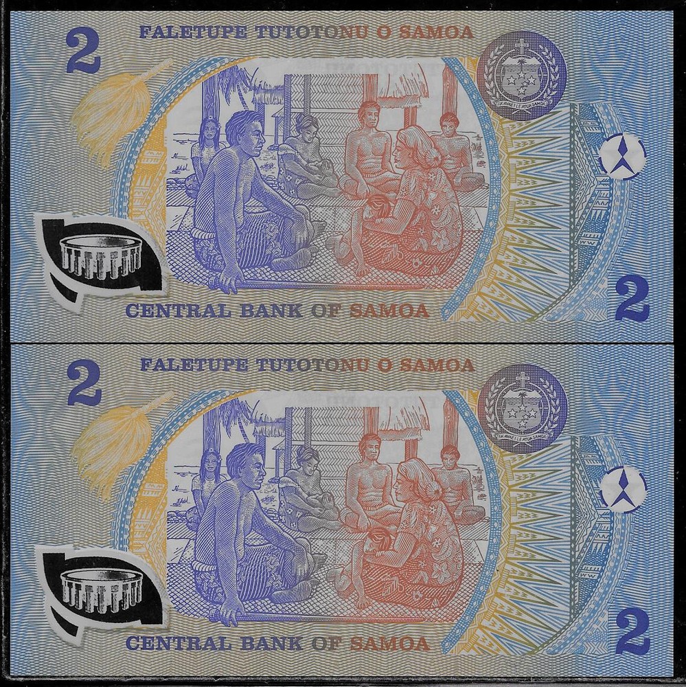 Samoa 1990 2 Tala P 31d 2 Pcs UNC-