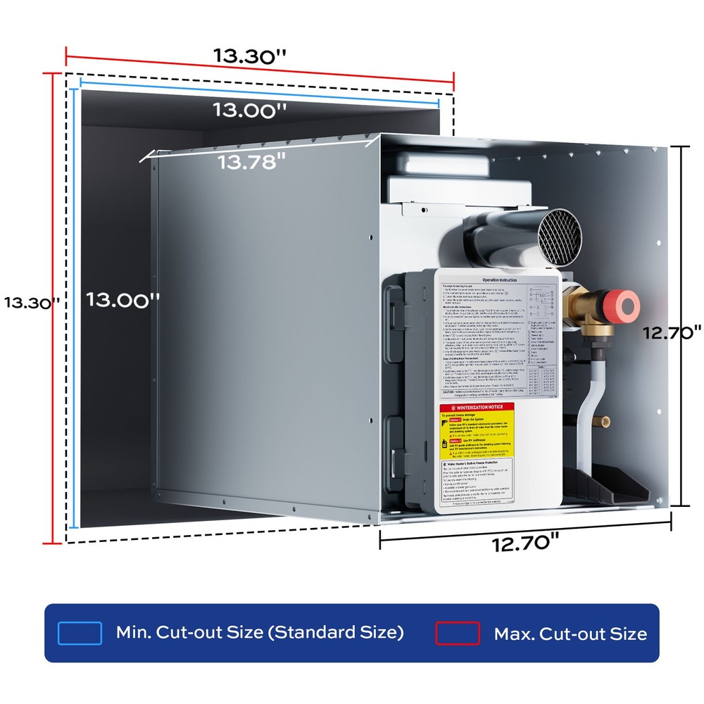 Orbek RV Tankless Water Heater 3.5 GPM 60,000 BTU On-Demand Instant Hot Water