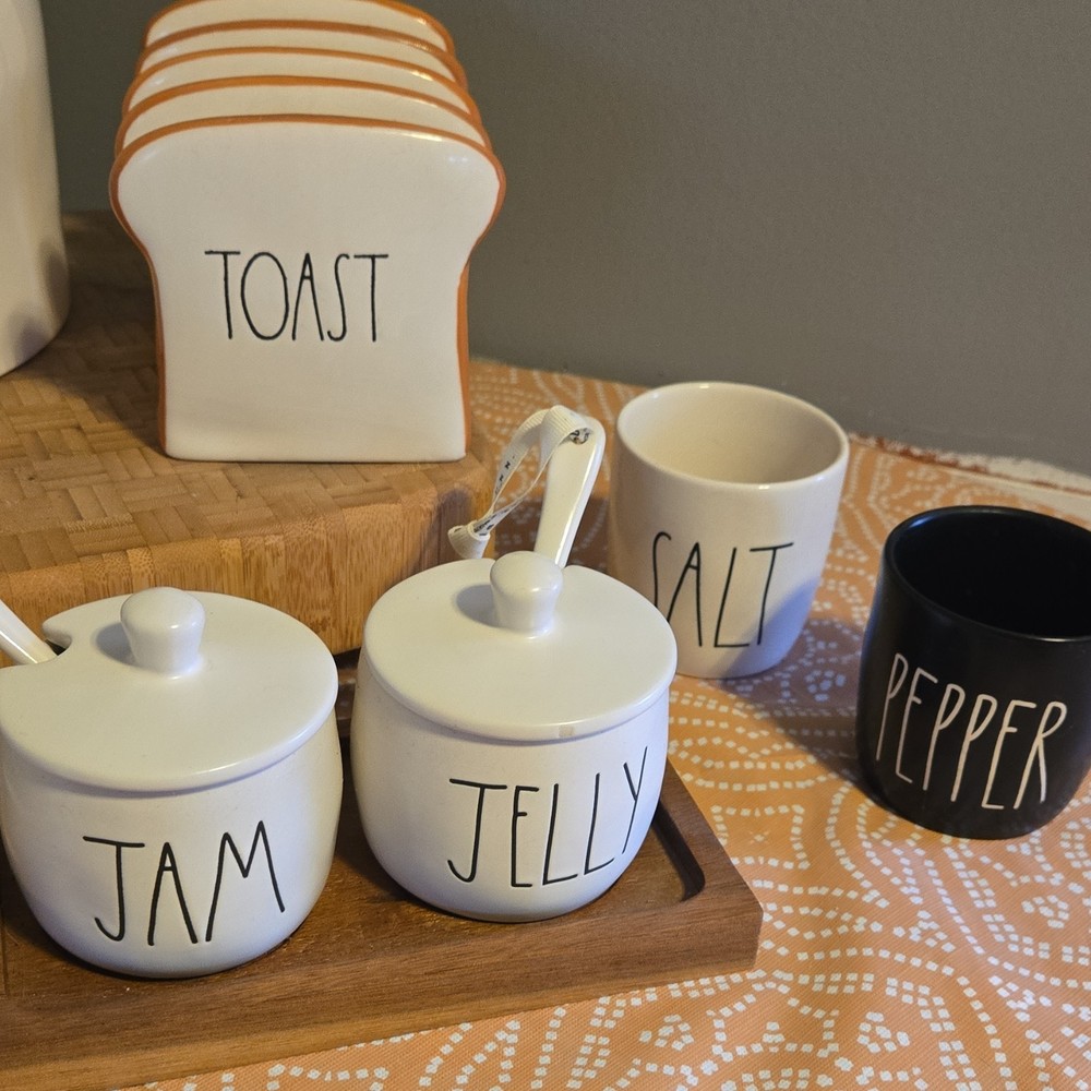 Large Rae Dunn Breakfast Serving Set