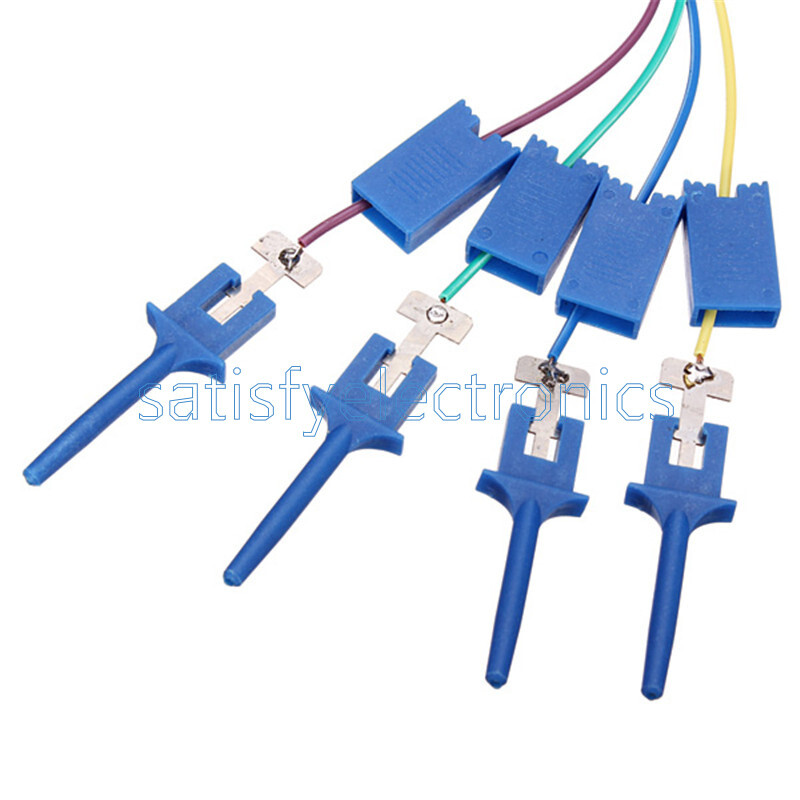 4PCS Test Clamp Wire Hook Test Clip for Logic Analyzer Electronic Components