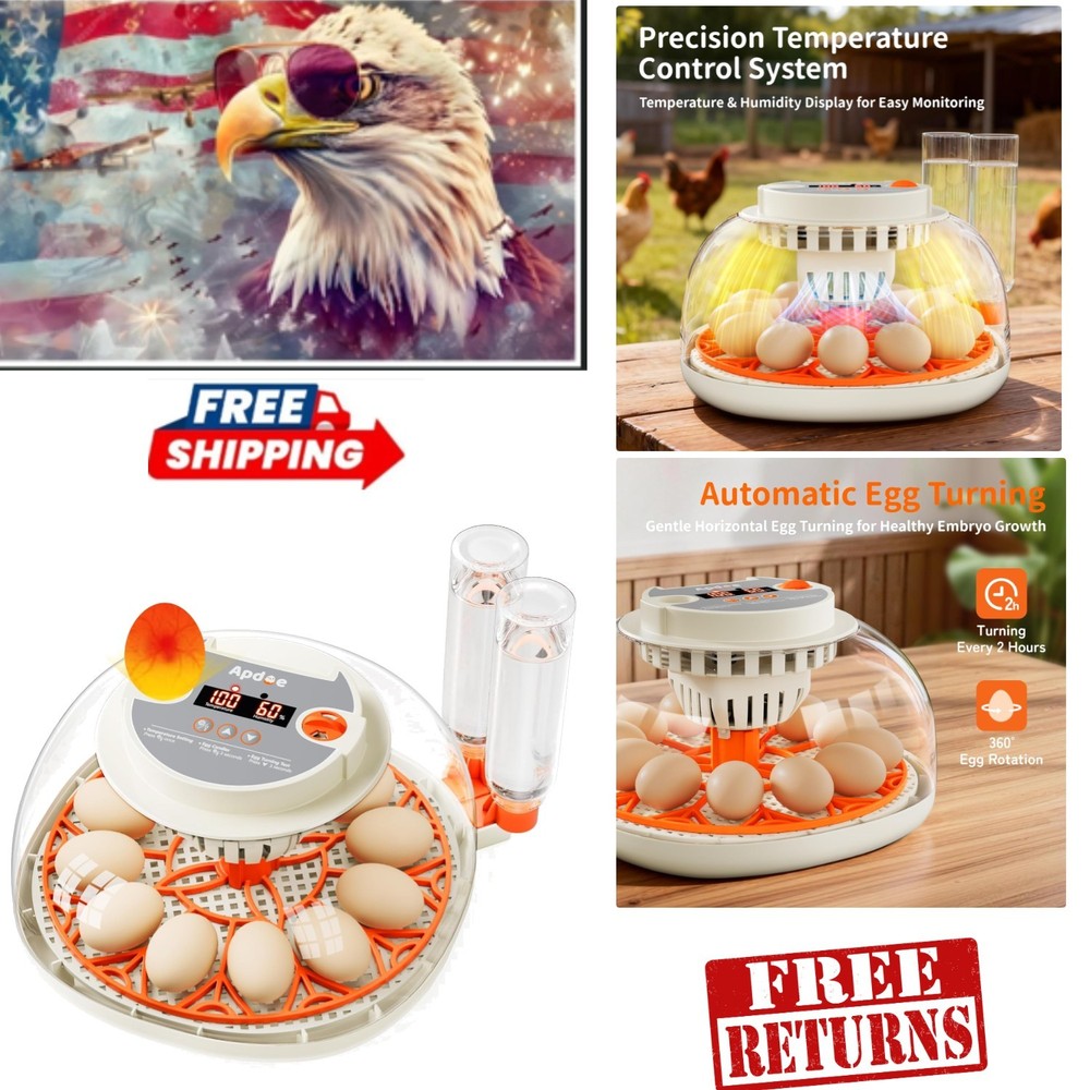 HatchPro 12 Egg Incubator: Automatic Turning & Temperature Control for Educators