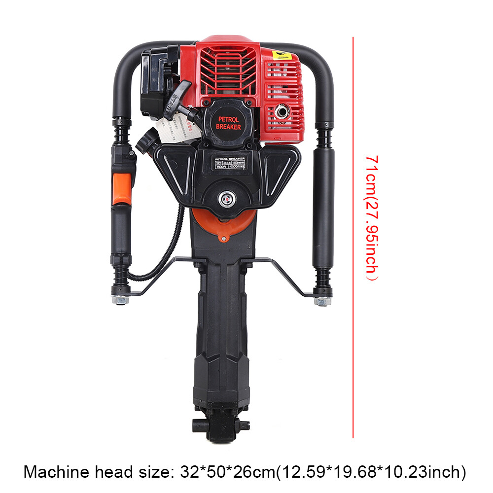 52CC T-Post Driver Farm Post Driver Piling Machine Gasoline-Powered 2 Stroke