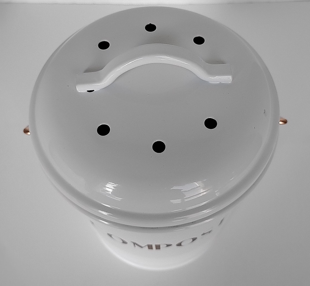 Compost Bin Kitchen Counter, Small Metal Compost Bin