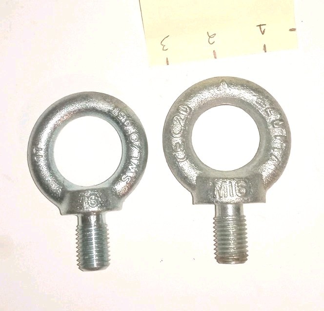 2 Lifting Eye Bolts - M16
