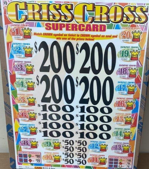 New CrissCross Supercard PullTabs Tickets
