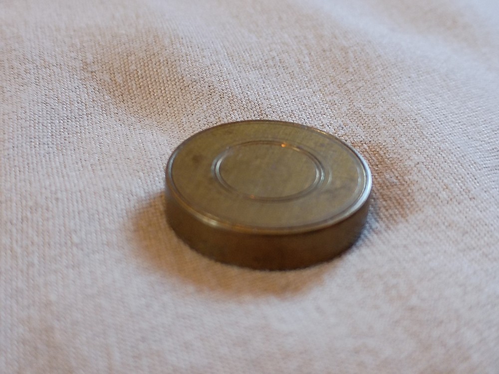 Antique Victorian Hand Held Brass Monogram Seal.