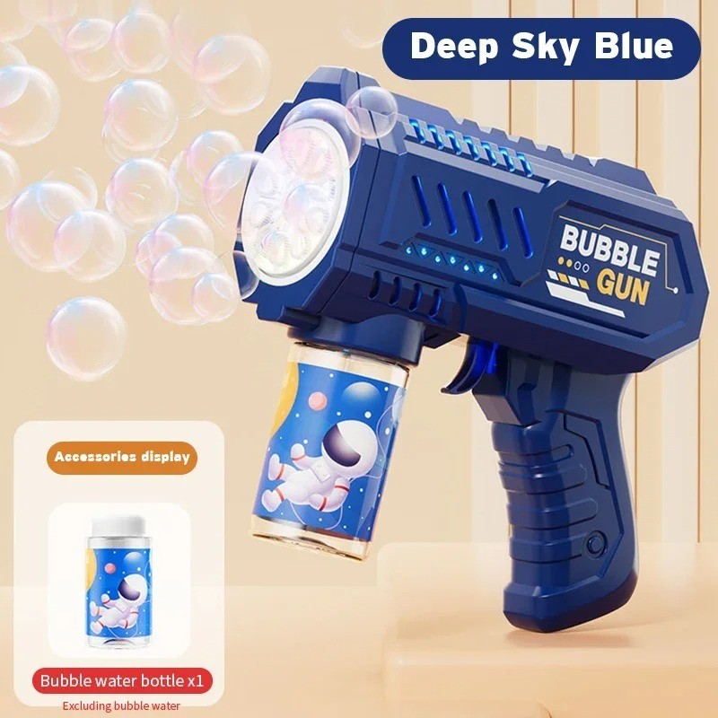 Fully Automatic Bubble Gun Rocket Bubbles Machine Automatic Blower with Bubble